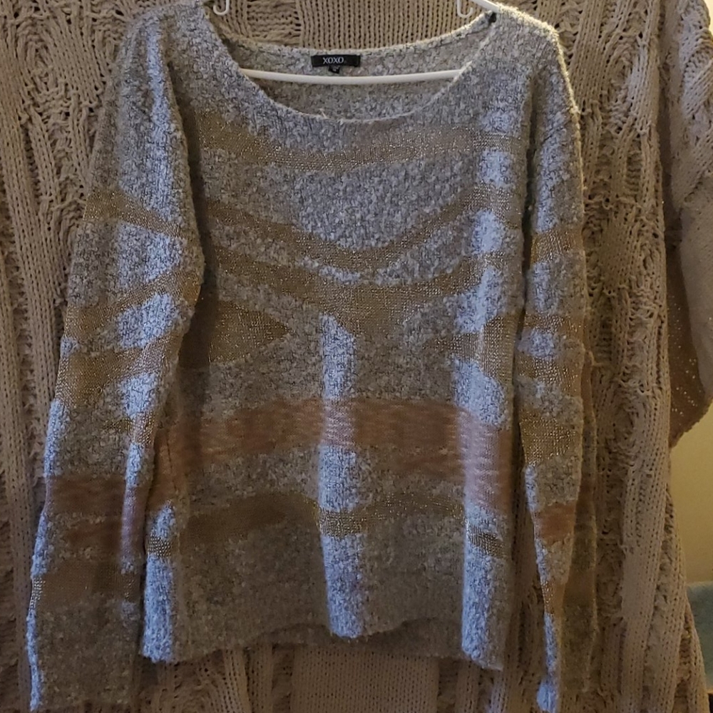 XOXO  grey/ light grey Sweater